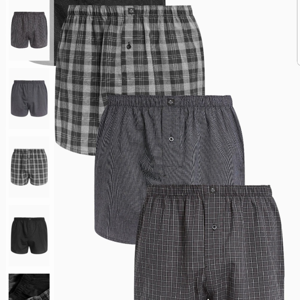 NEXT Check Woven Boxers Seven Pack